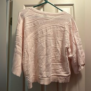 Cabi light pink light weight sweater.